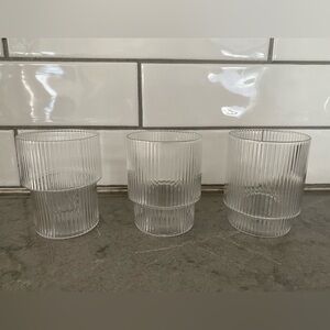 Ferm Living Clear Glass Tumblers Set of 3